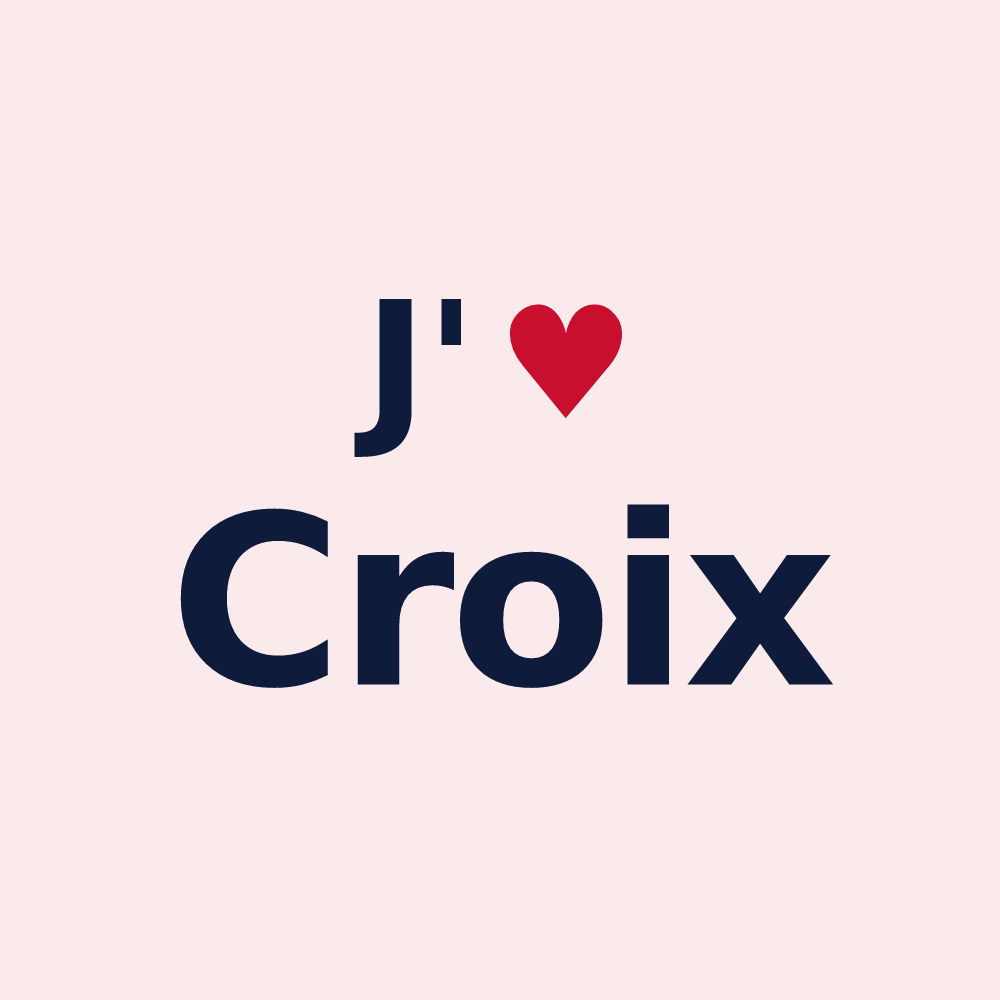 Magnet personnalisé Croix — design J'aime Croix
