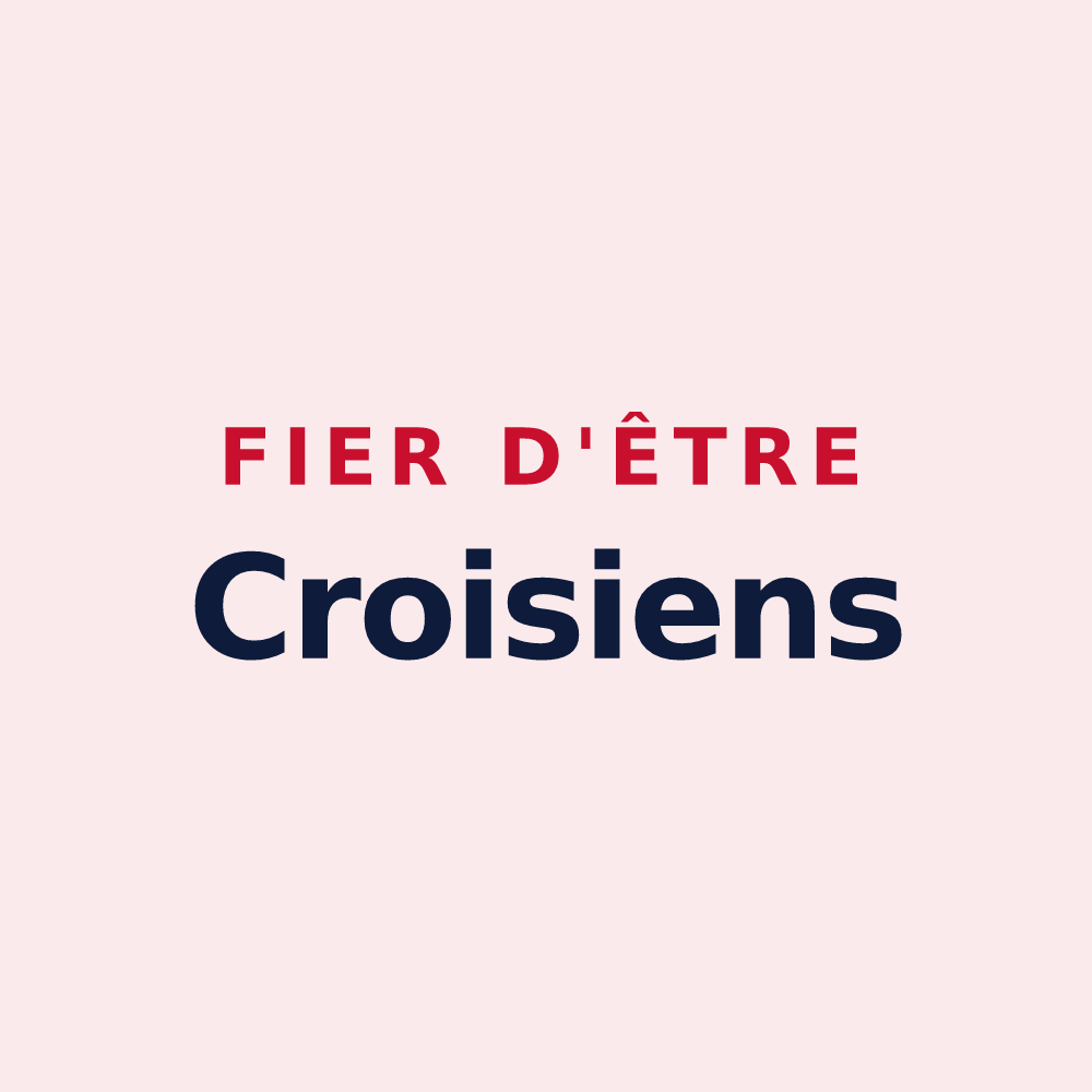Magnet « Fier d'être Croisiens » — design pour Croix
