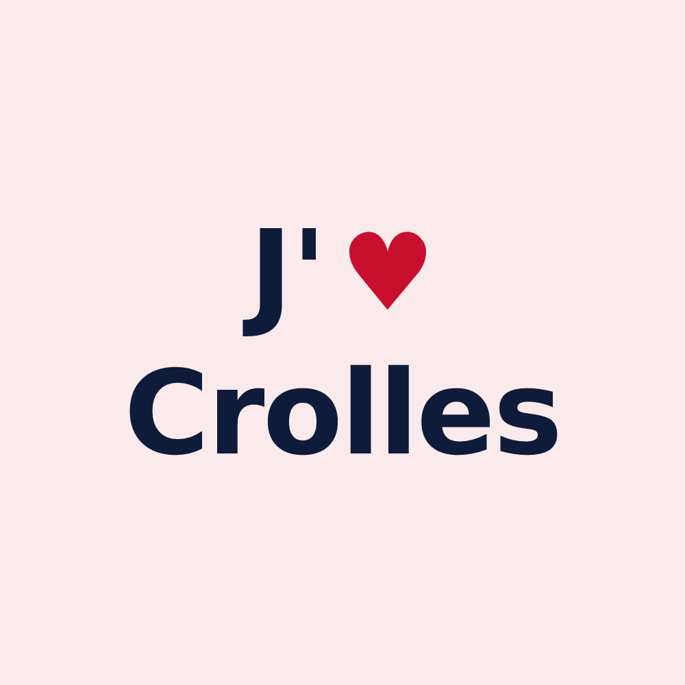 Magnet personnalisé Crolles — design J'aime Crolles