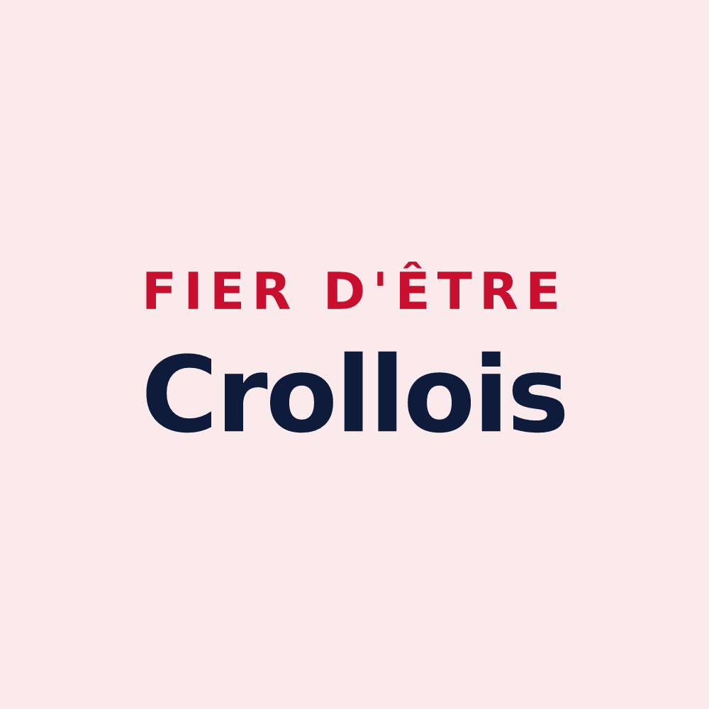 Magnet « Fier d'être Crollois » — design pour Crolles