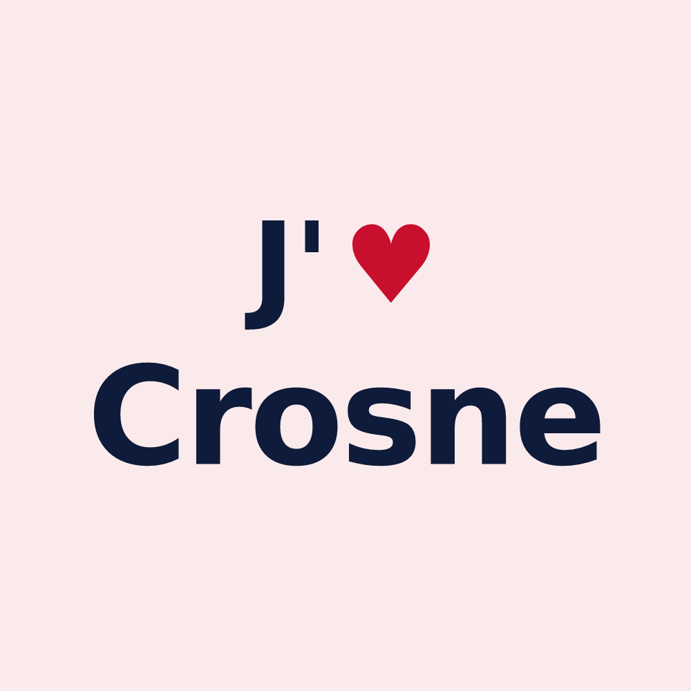 Magnet personnalisé Crosne — design J'aime Crosne