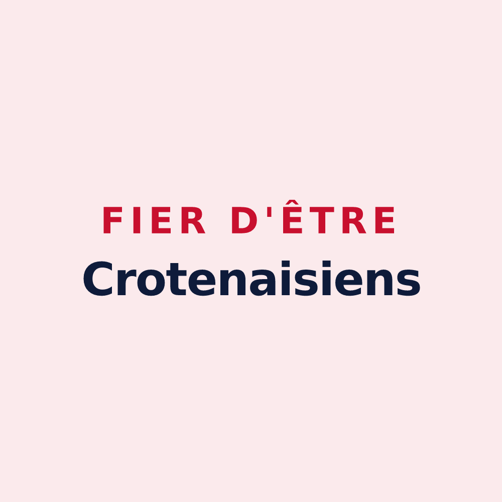 Magnet « Fier d'être Crotenaisiens » — design pour Crotenay