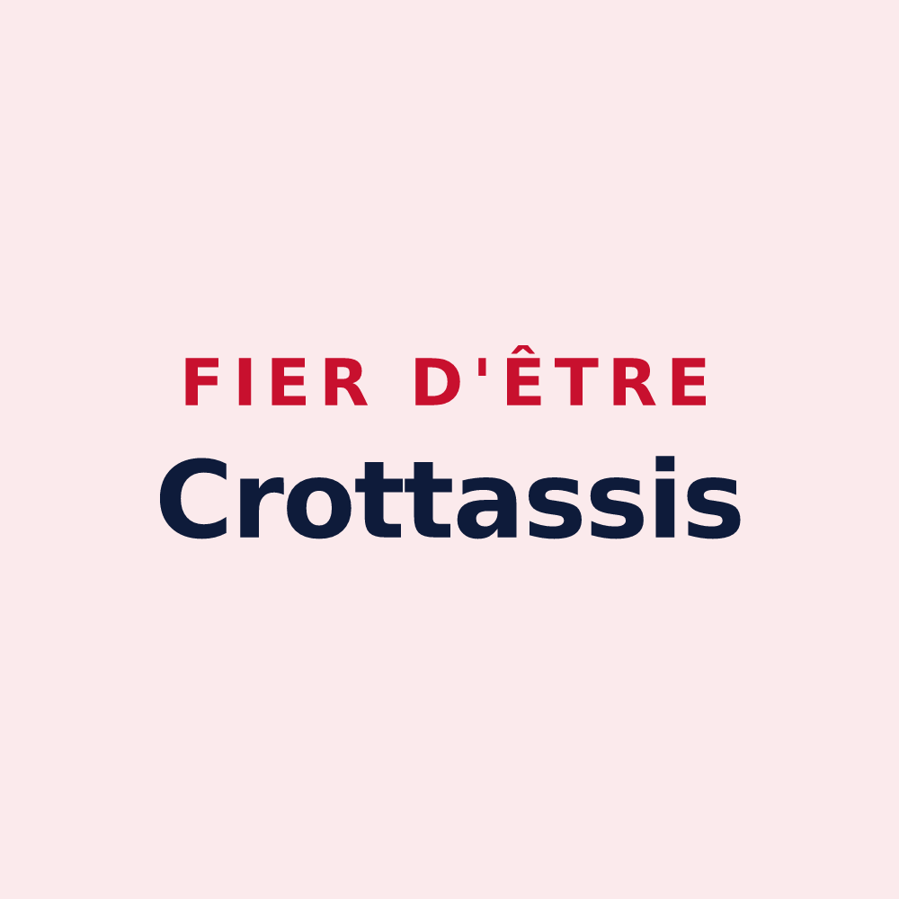 Magnet « Fier d'être Crottassis » — design pour Crottet