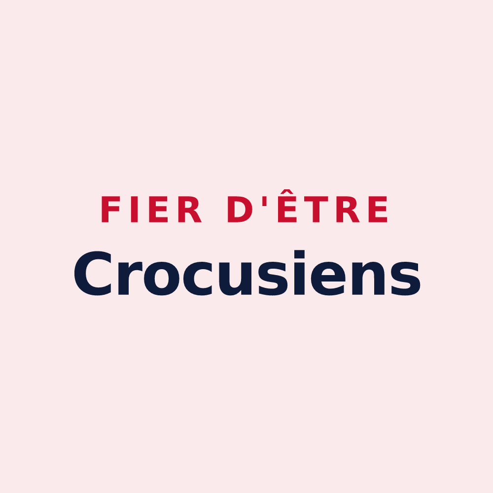 Magnet « Fier d'être Crocusiens » — design pour Crouay