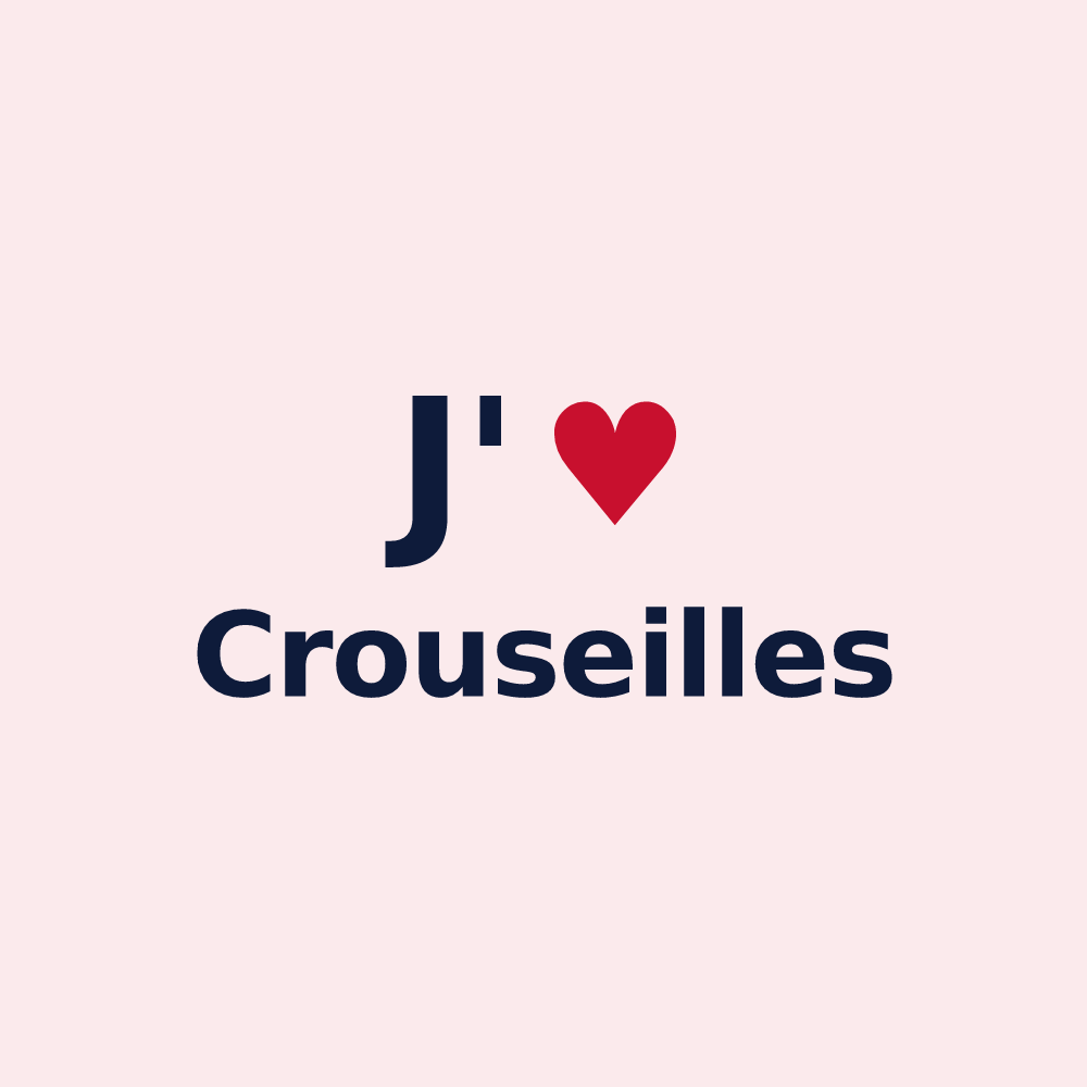 Magnet personnalisé Crouseilles — design J'aime Crouseilles