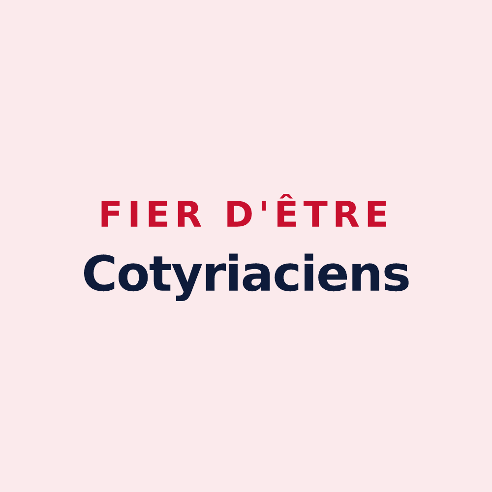 Magnet « Fier d'être Cotyriaciens » — design pour Crouy-en-Thelle