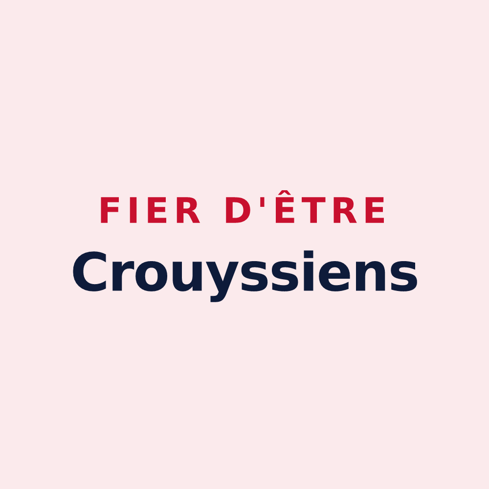 Magnet « Fier d'être Crouyssiens » — design pour Crouy