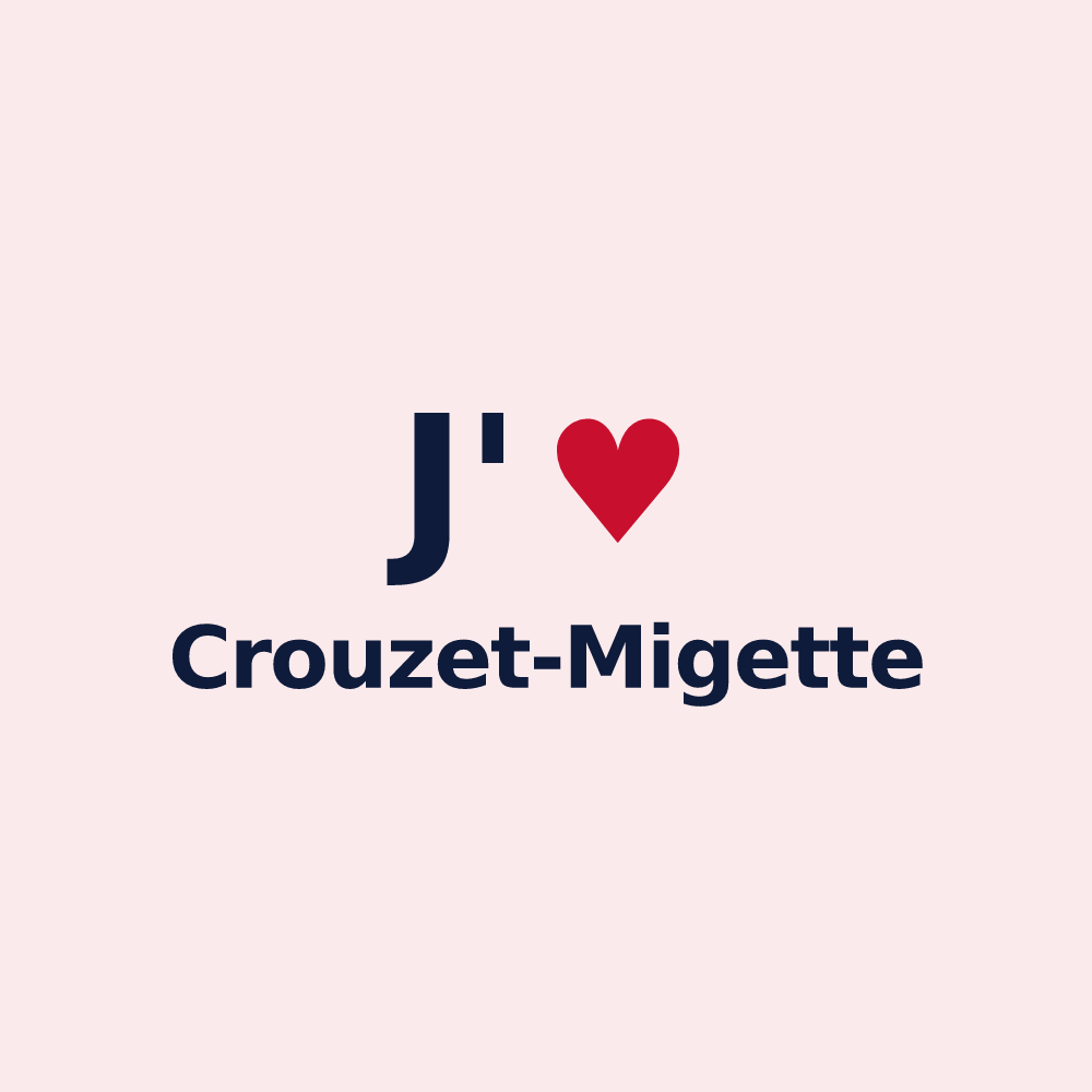 Magnet personnalisé Crouzet-Migette — design J'aime Crouzet-Migette