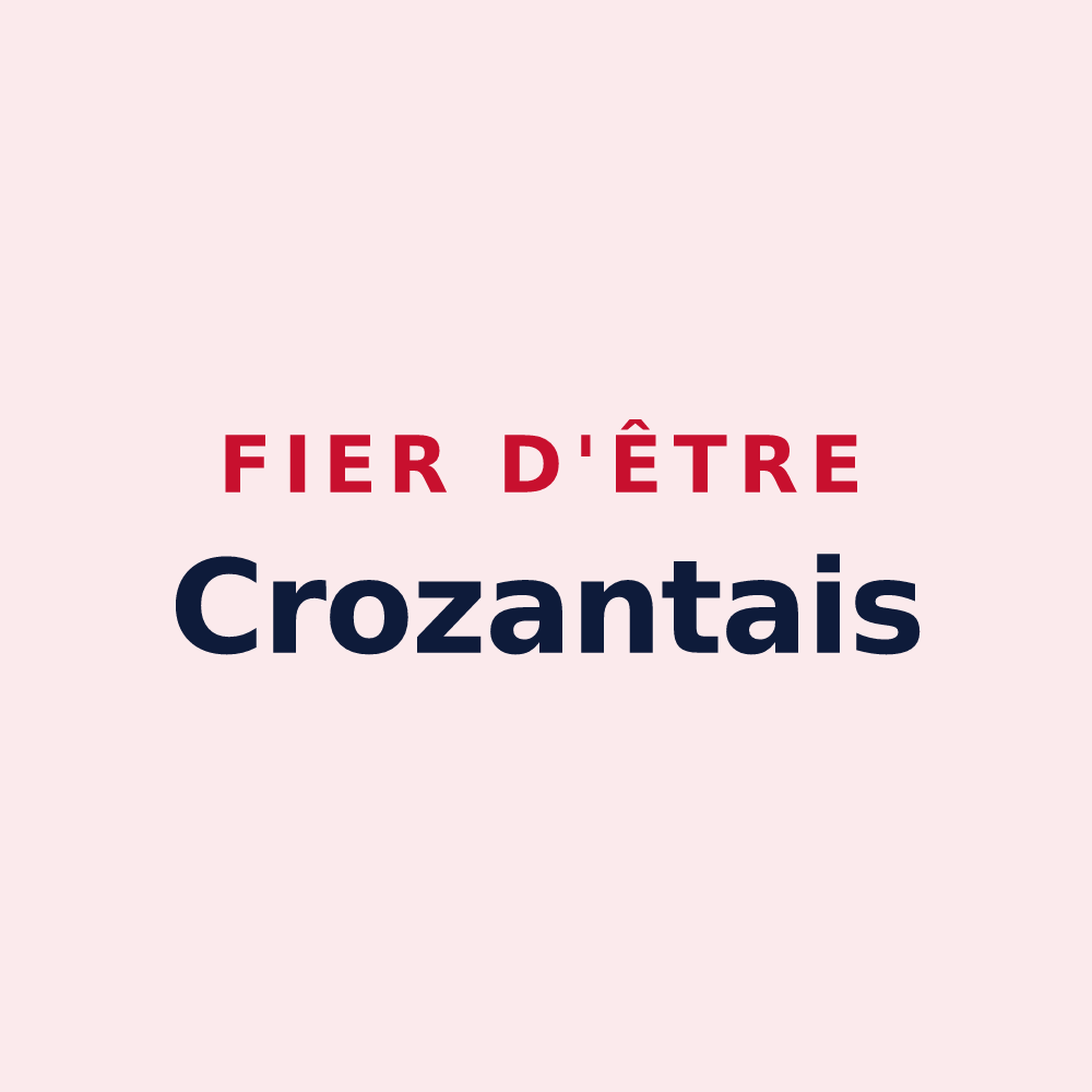 Magnet « Fier d'être Crozantais » — design pour Crozant