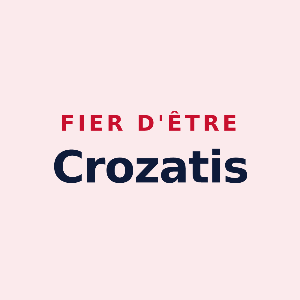 Magnet « Fier d'être Crozatis » — design pour Crozet
