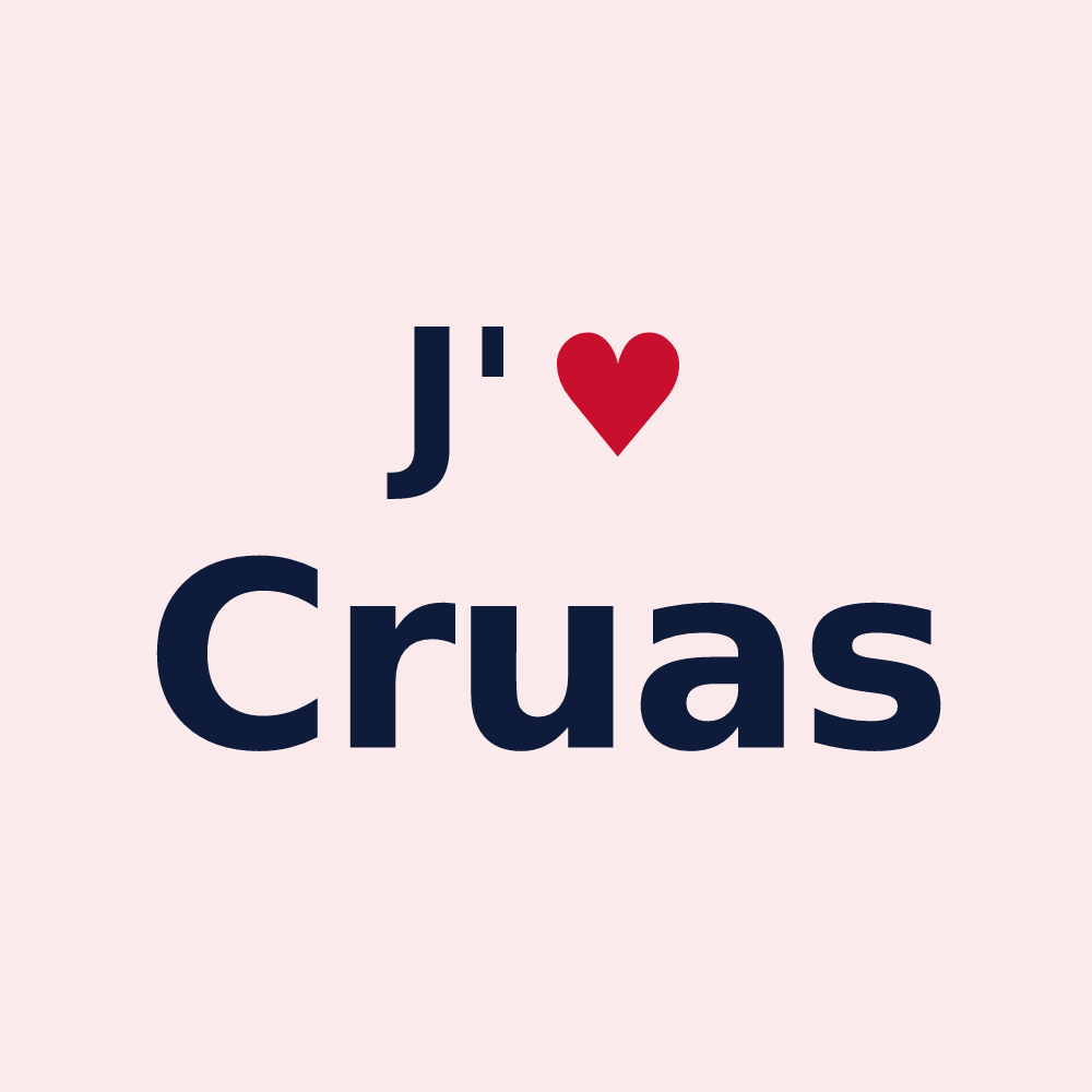 Magnet personnalisé Cruas — design J'aime Cruas