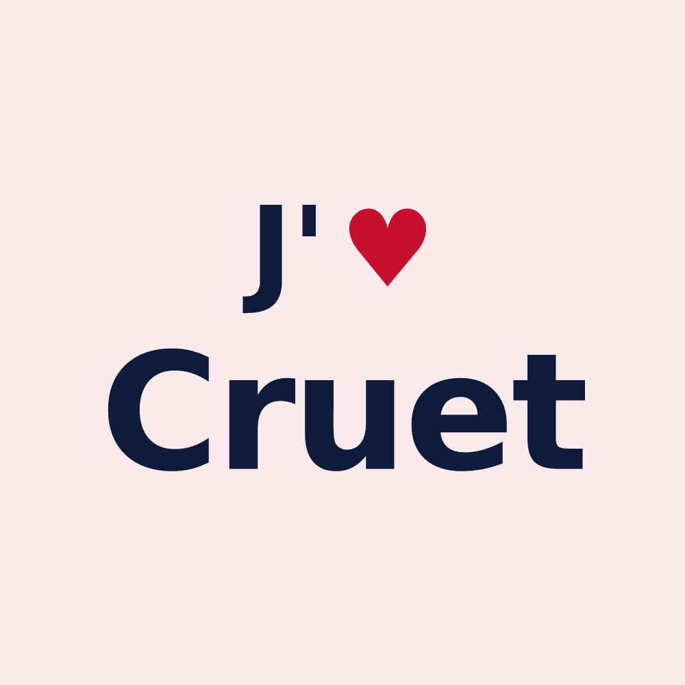 Magnet personnalisé Cruet — design J'aime Cruet