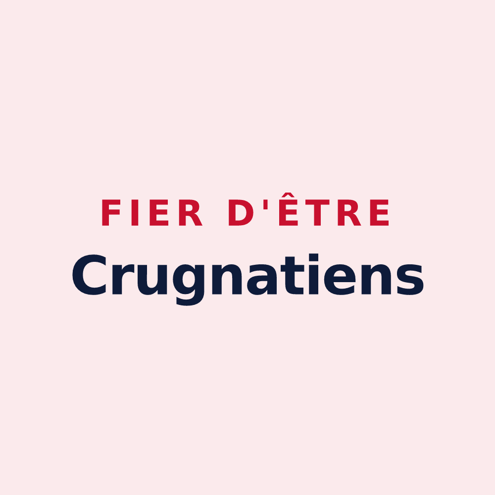 Magnet « Fier d'être Crugnatiens » — design pour Crugny