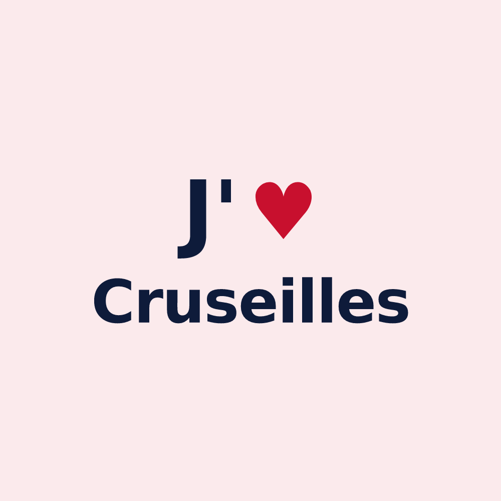 Magnet personnalisé Cruseilles — design J'aime Cruseilles