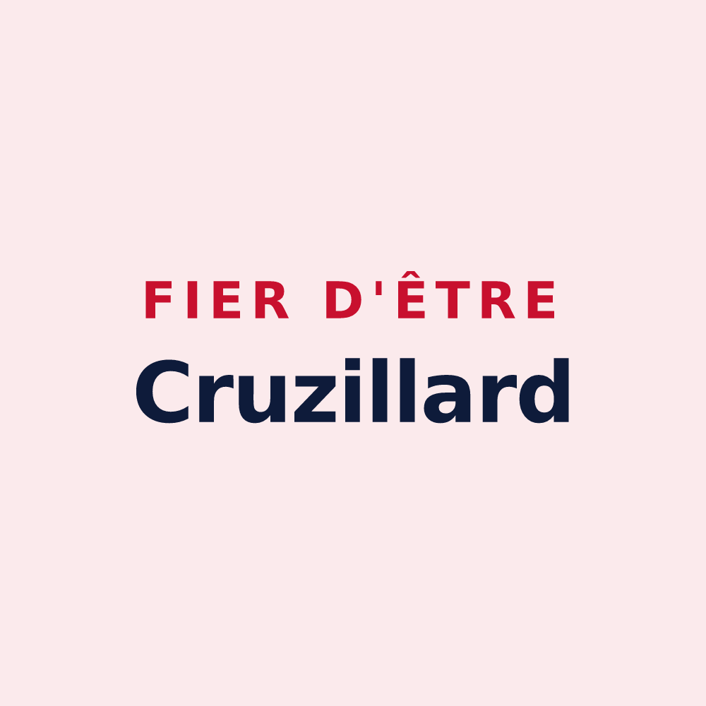 Magnet « Fier d'être Cruzillard » — design pour Cruzilles-lès-Mépillat