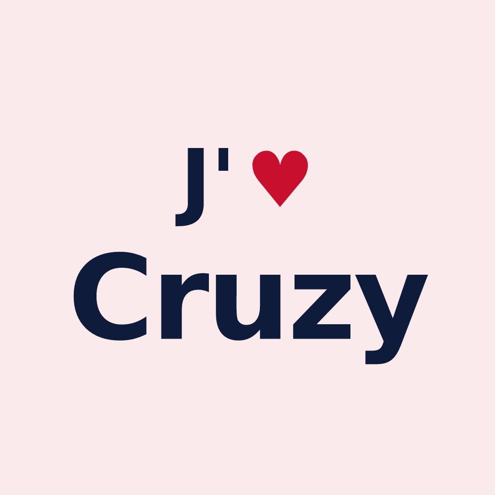 Magnet personnalisé Cruzy — design J'aime Cruzy