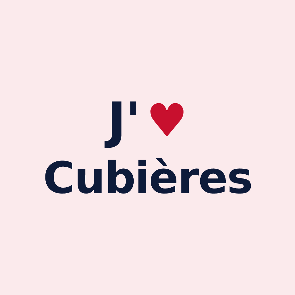 Magnet personnalisé Cubières — design J'aime Cubières