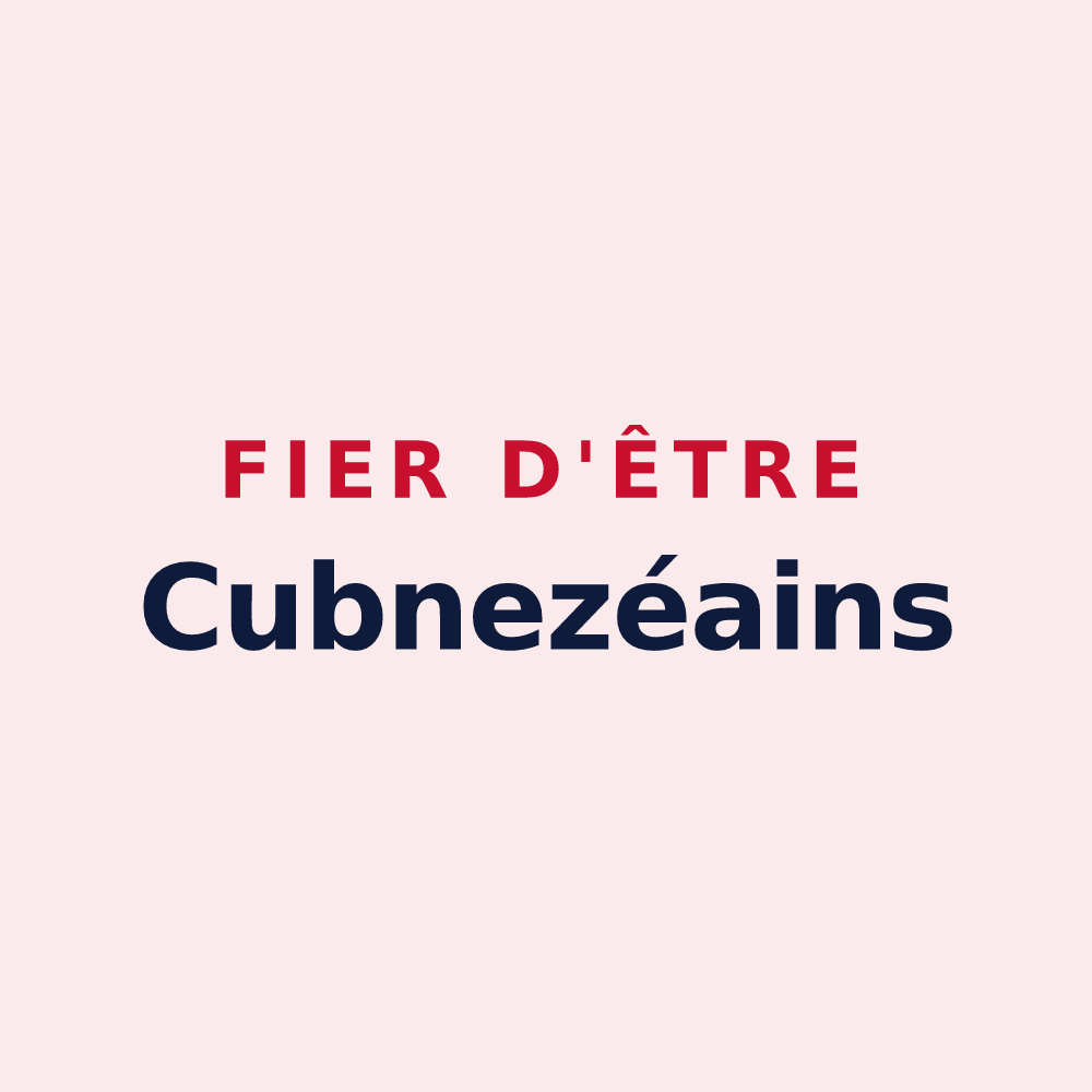Magnet « Fier d'être Cubnezéains » — design pour Cubnezais