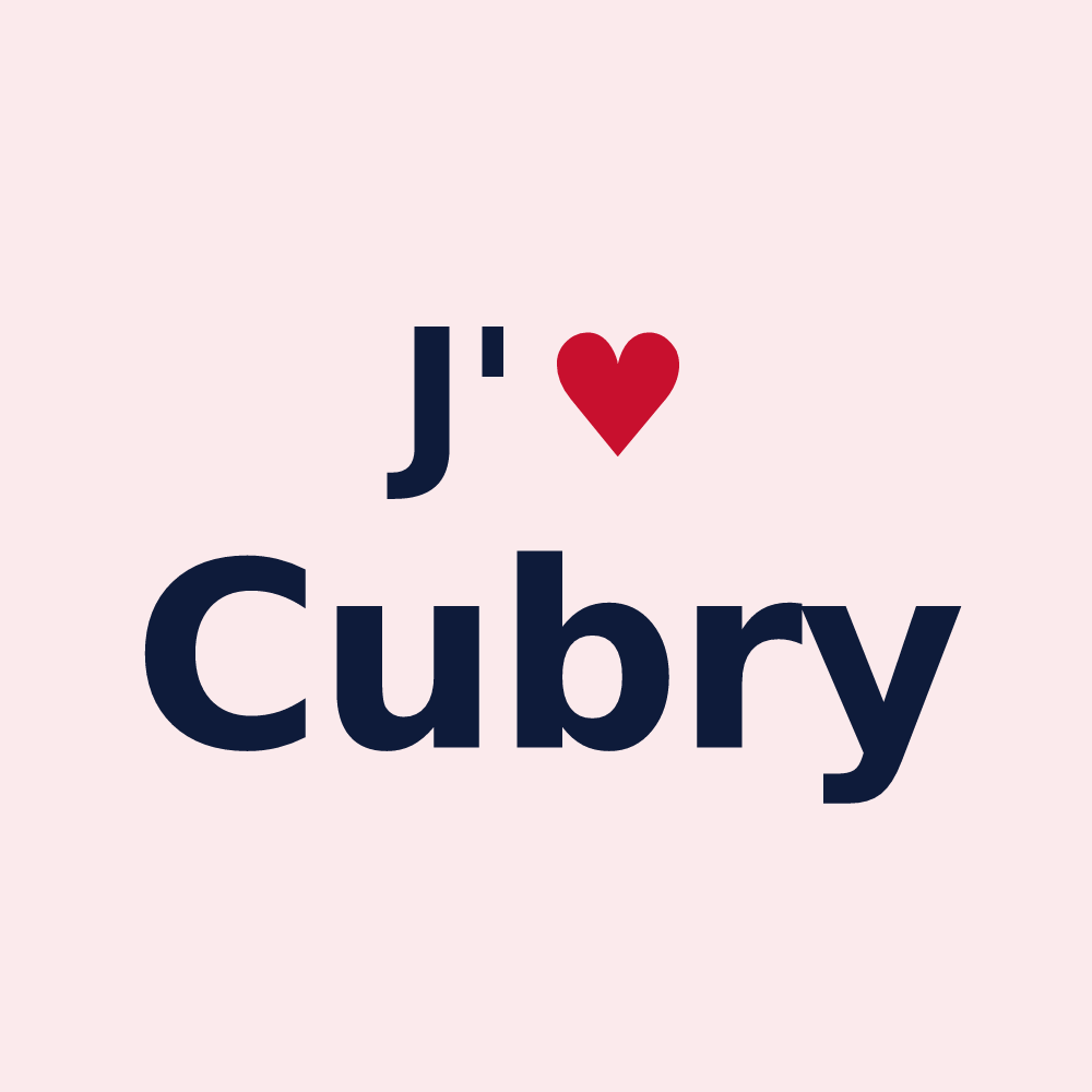 Magnet personnalisé Cubry — design J'aime Cubry