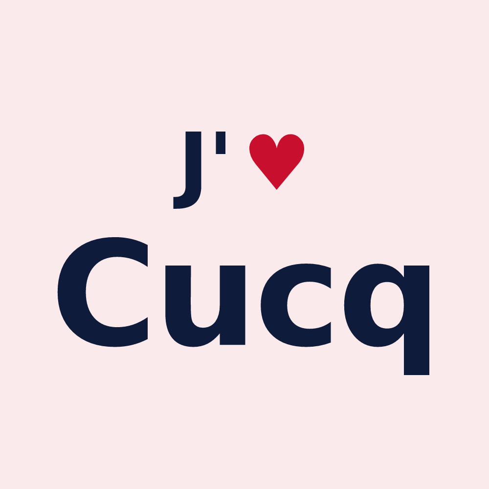 Magnet personnalisé Cucq — design J'aime Cucq