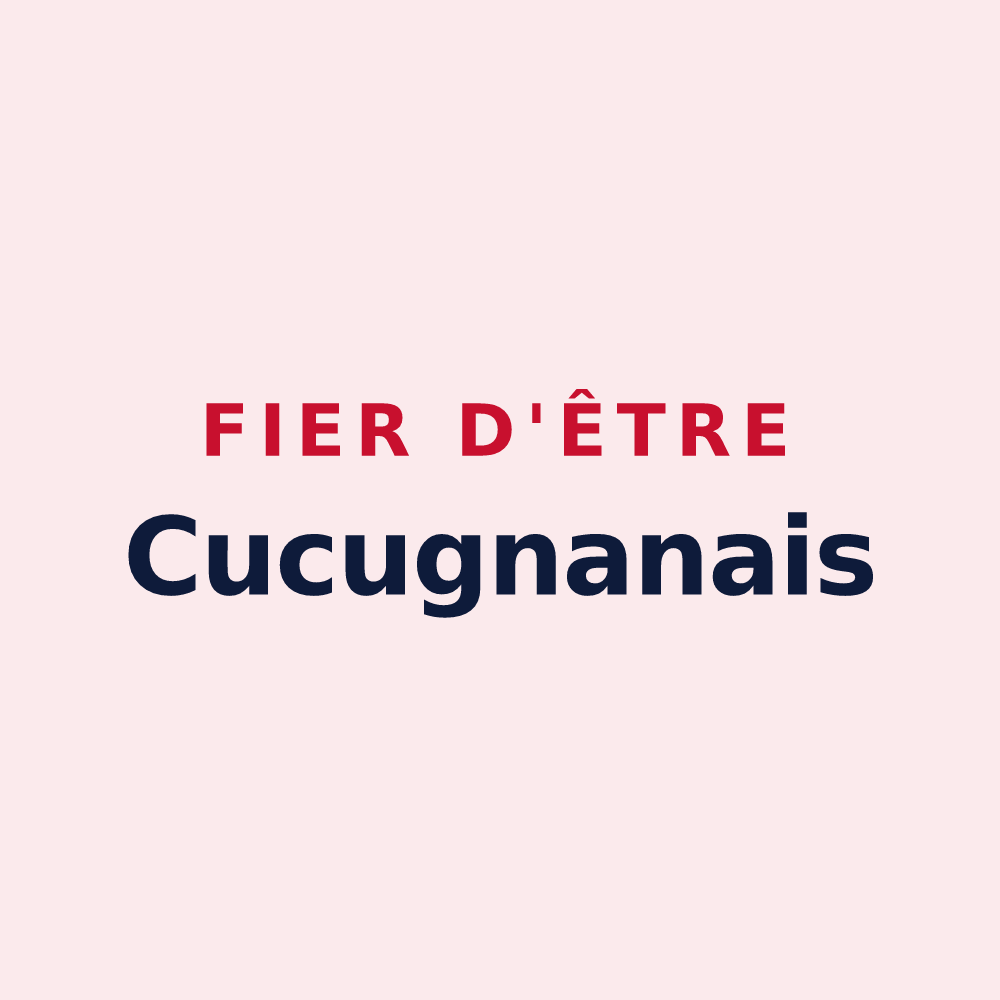 Magnet « Fier d'être Cucugnanais » — design pour Cucugnan