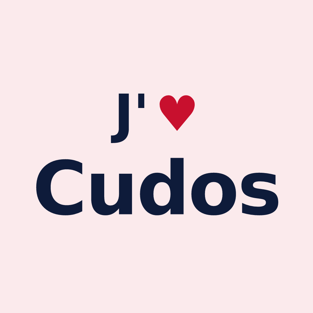 Magnet personnalisé Cudos — design J'aime Cudos