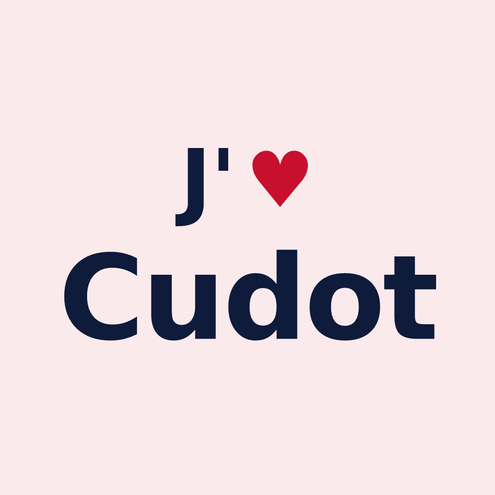 Magnet personnalisé Cudot — design J'aime Cudot