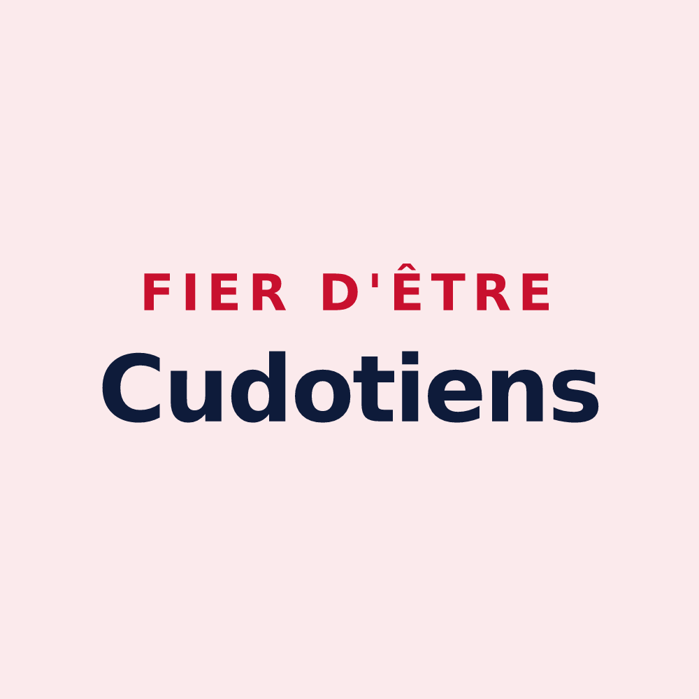 Magnet « Fier d'être Cudotiens » — design pour Cudot