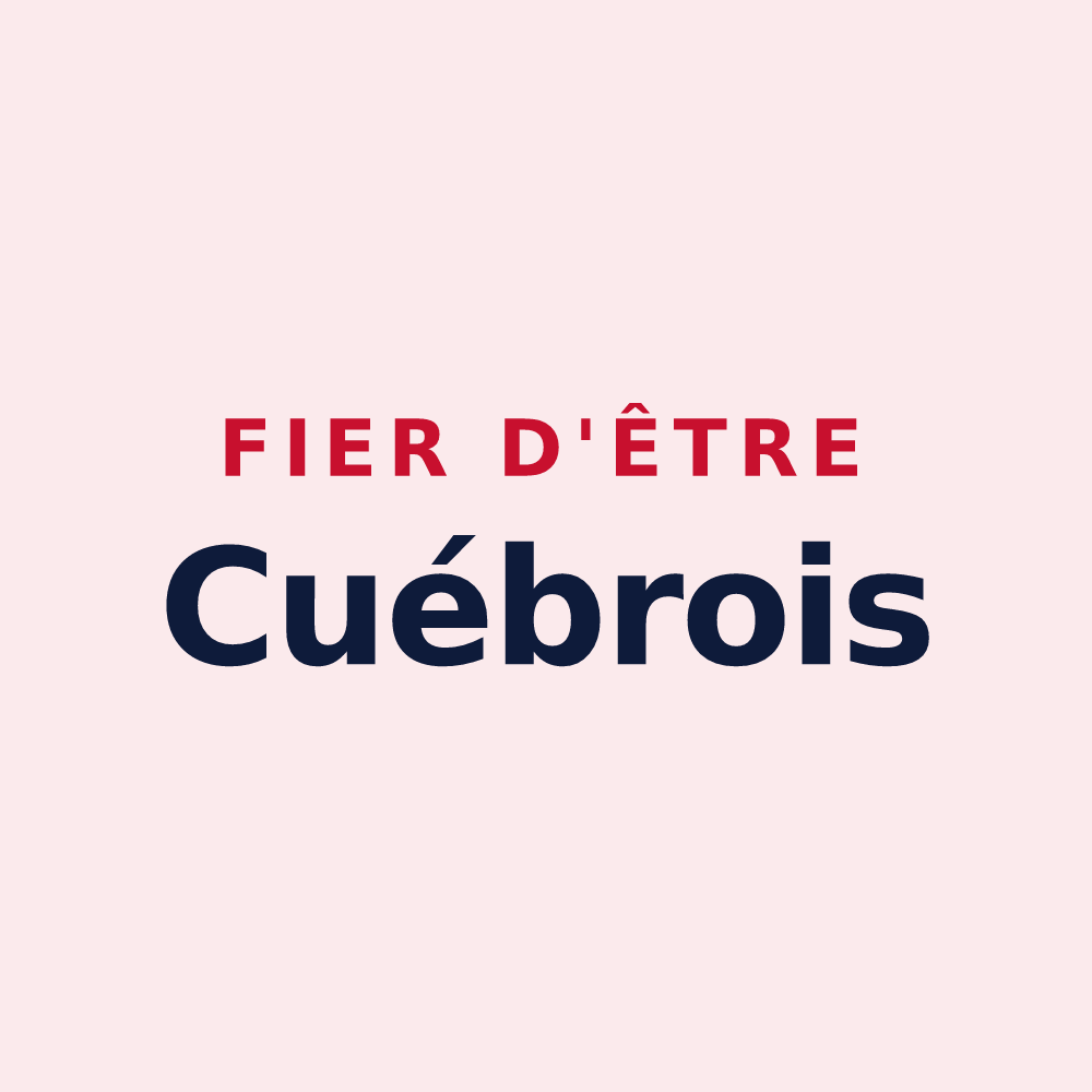 Magnet « Fier d'être Cuébrois » — design pour Cuébris