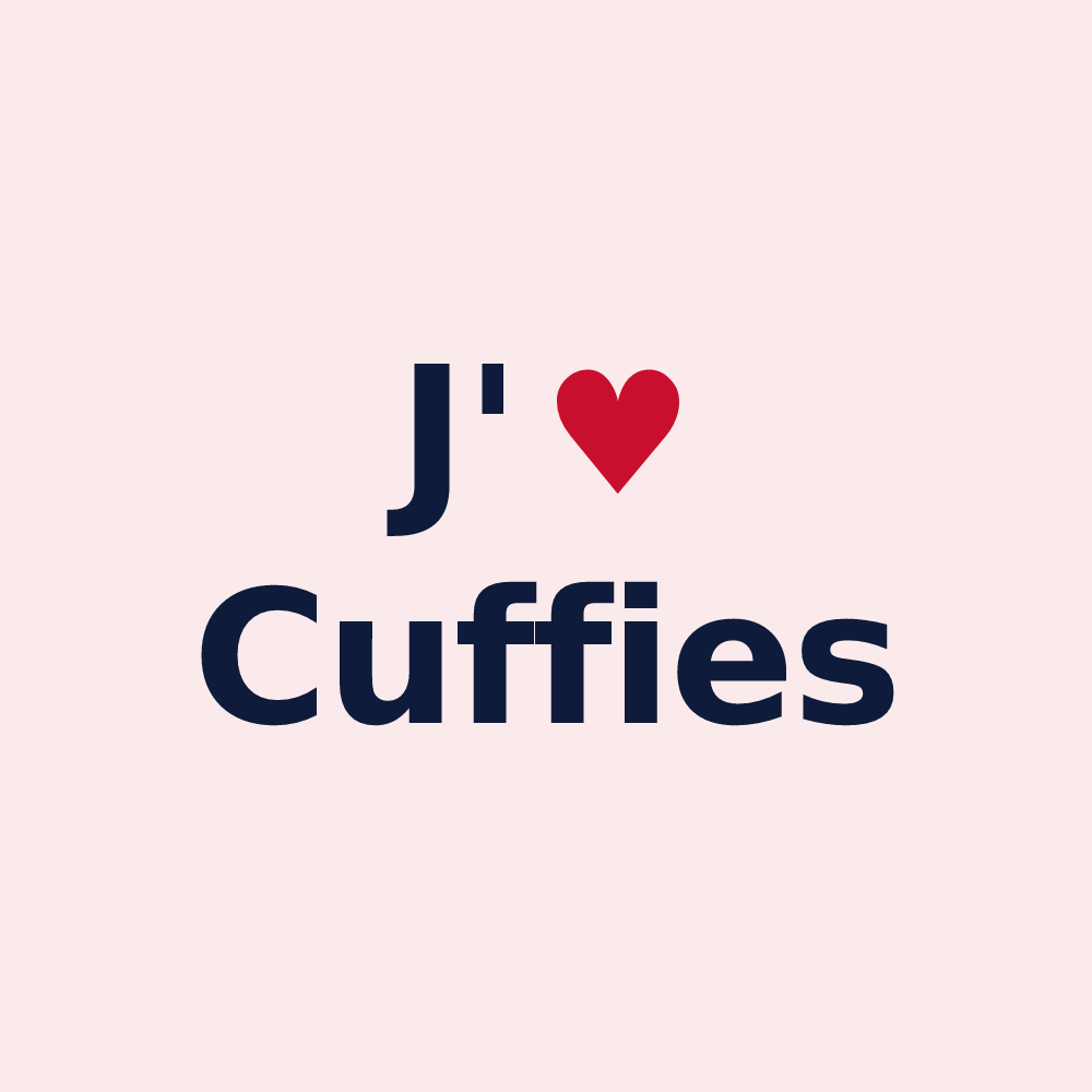 Magnet personnalisé Cuffies — design « J'aime Cuffies » imprimé sur le magnet