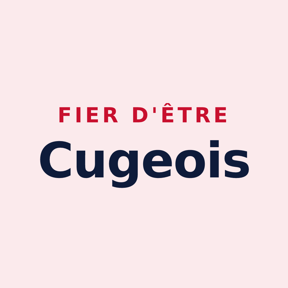 Magnet « Fier d'être Cugeois » — design pour Cuges-les-Pins