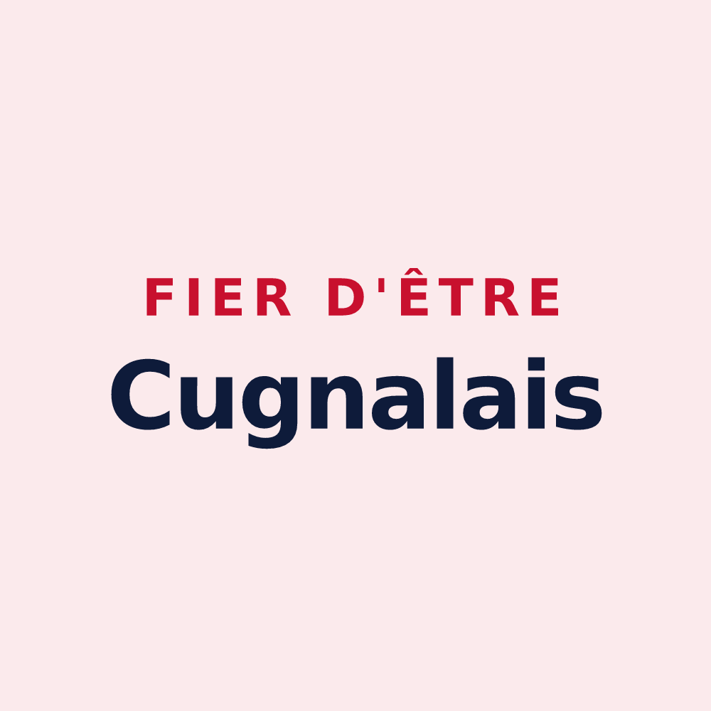 Magnet « Fier d'être Cugnalais » — design pour Cugnaux