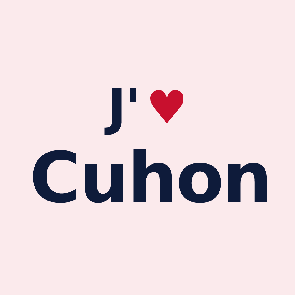 Magnet personnalisé Cuhon — design J'aime Cuhon