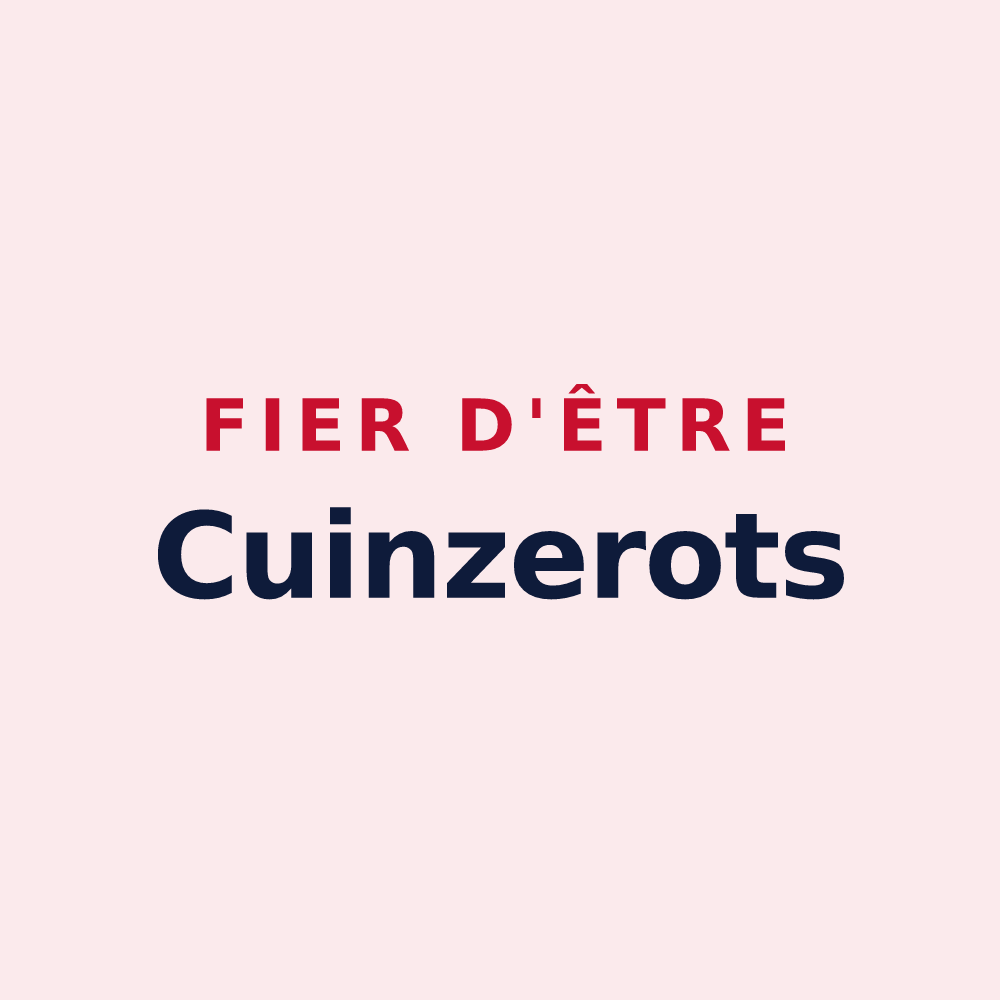 Magnet « Fier d'être Cuinzerots » — design pour Cuinzier