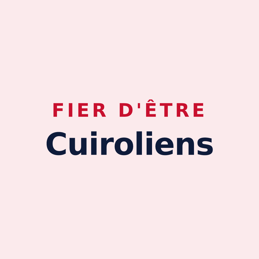 Magnet « Fier d'être Cuiroliens » — design pour Cuirieux