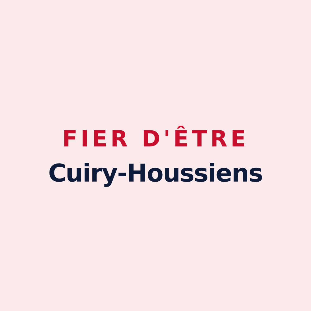 Magnet « Fier d'être Cuiry-Houssiens » — design pour Cuiry-Housse
