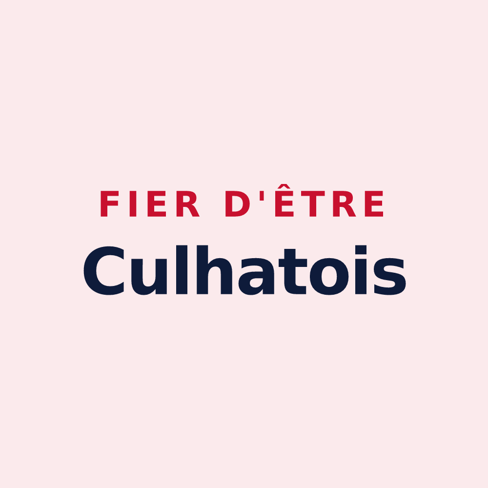 Magnet « Fier d'être Culhatois » — design pour Culhat