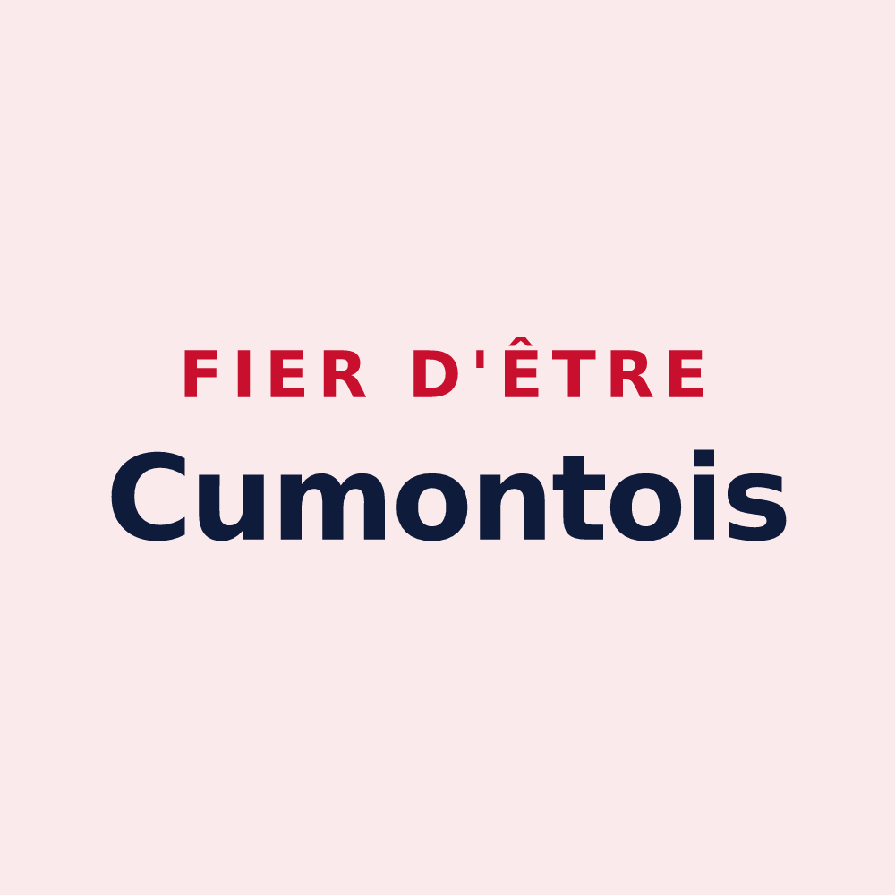 Magnet « Fier d'être Cumontois » — design pour Cumont