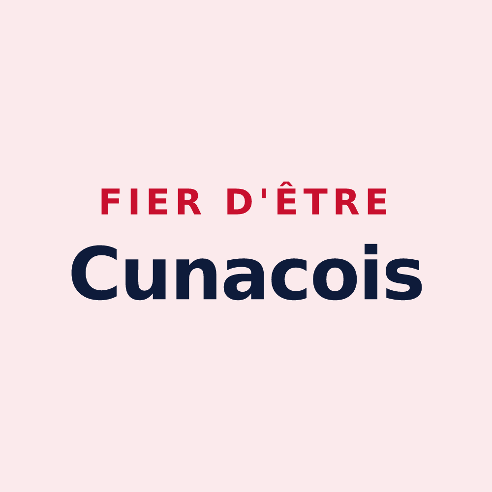 Magnet « Fier d'être Cunacois » — design pour Cunac