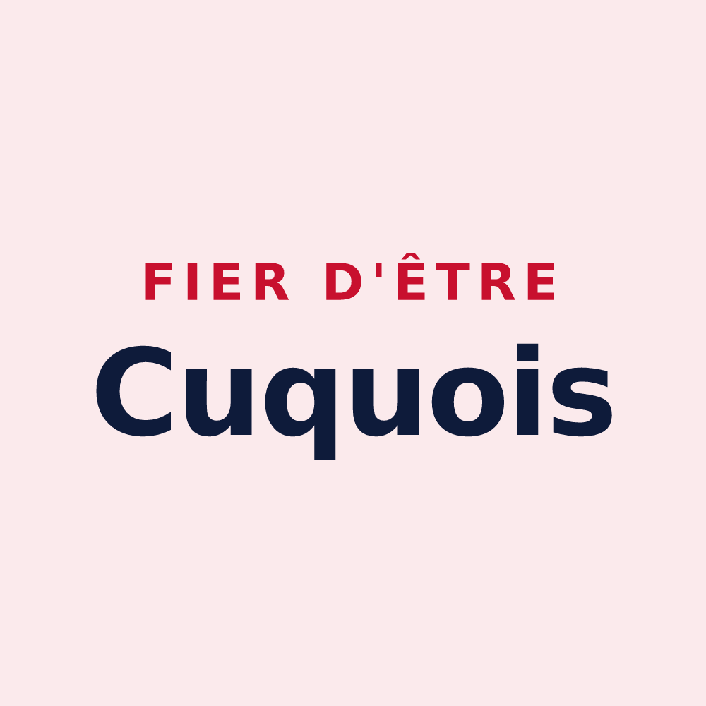 Magnet « Fier d'être Cuquois » — design pour Cuq
