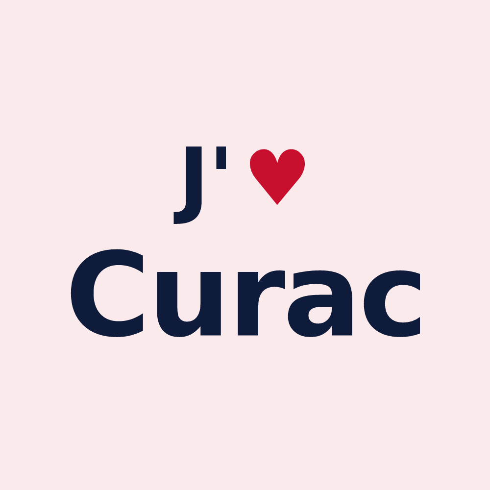 Magnet personnalisé Curac — design J'aime Curac