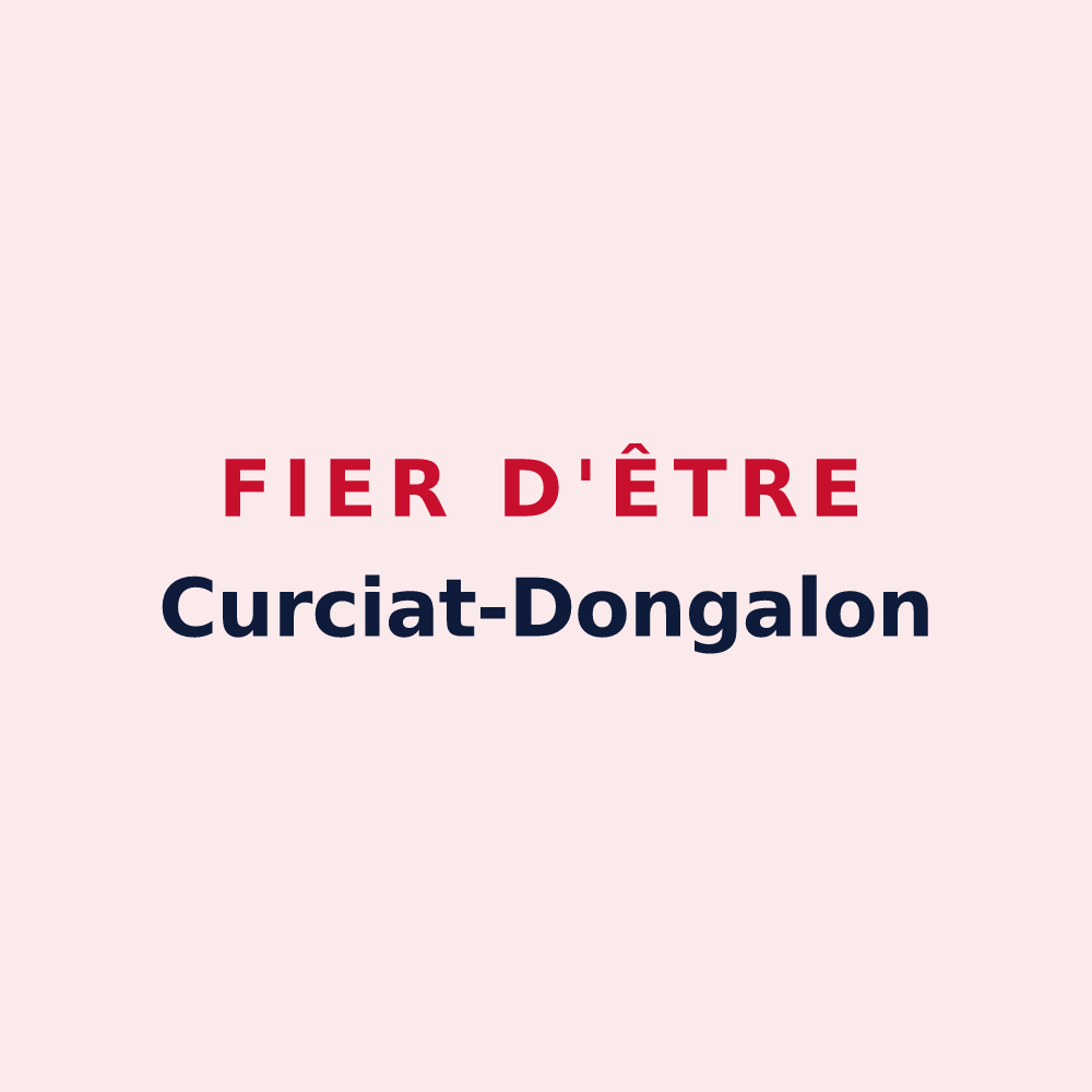 Magnet « Fier d'être Curciat-Dongalon » — design pour Curciat-Dongalon