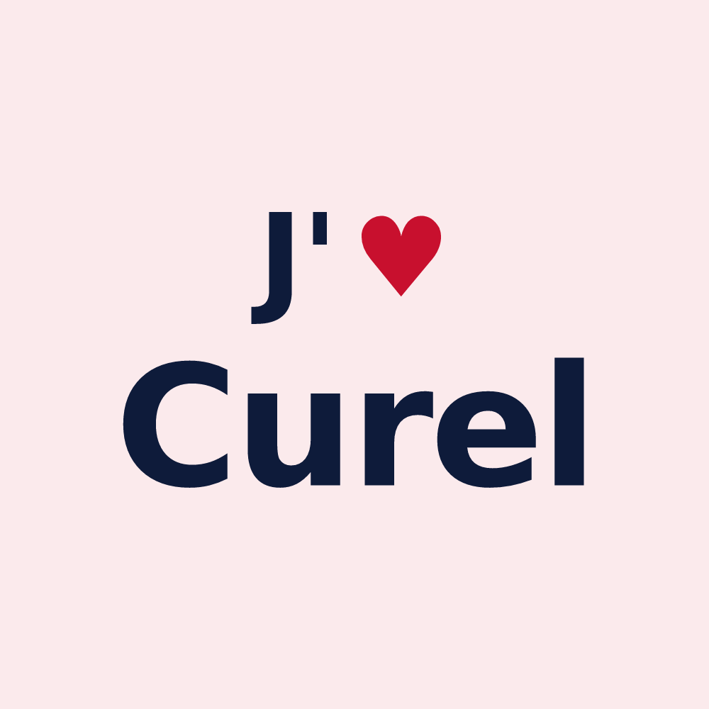 Magnet personnalisé Curel — design J'aime Curel