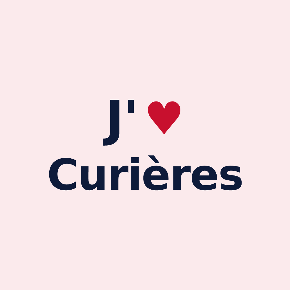 Magnet personnalisé Curières — design J'aime Curières