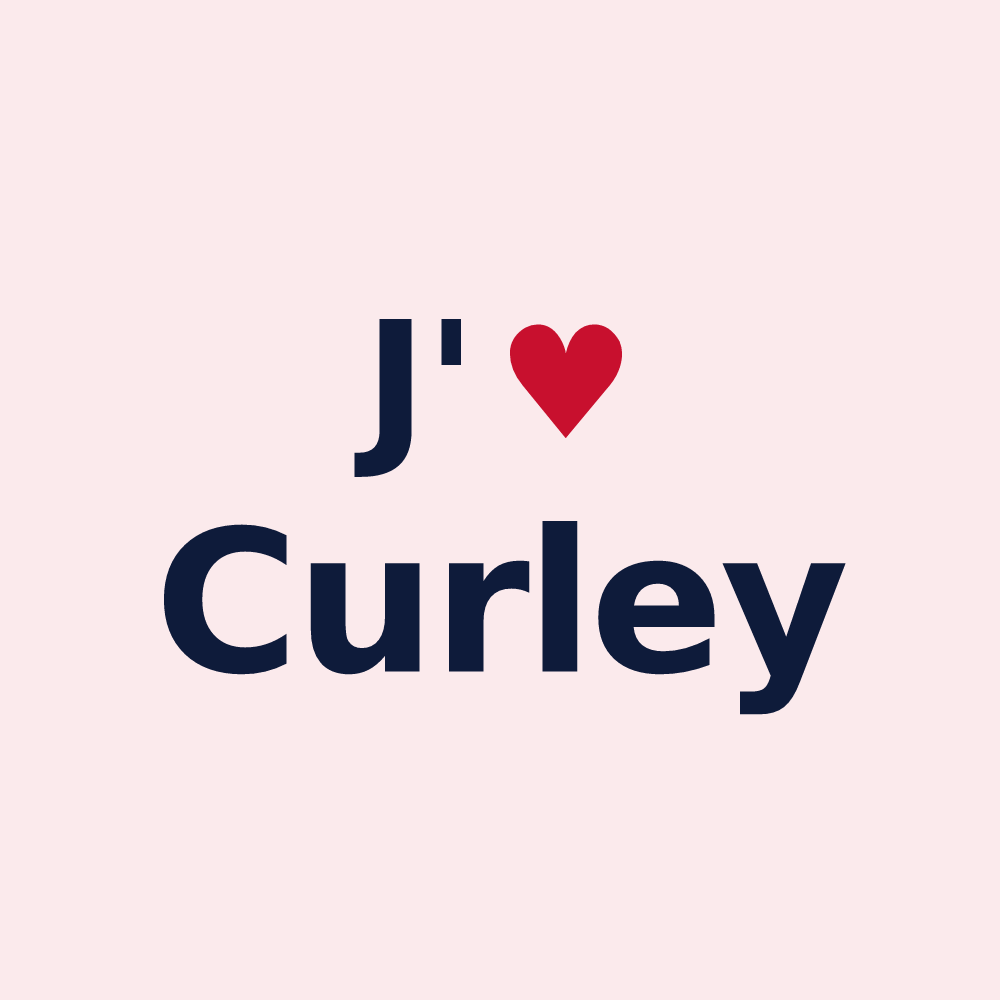 Magnet personnalisé Curley — design J'aime Curley
