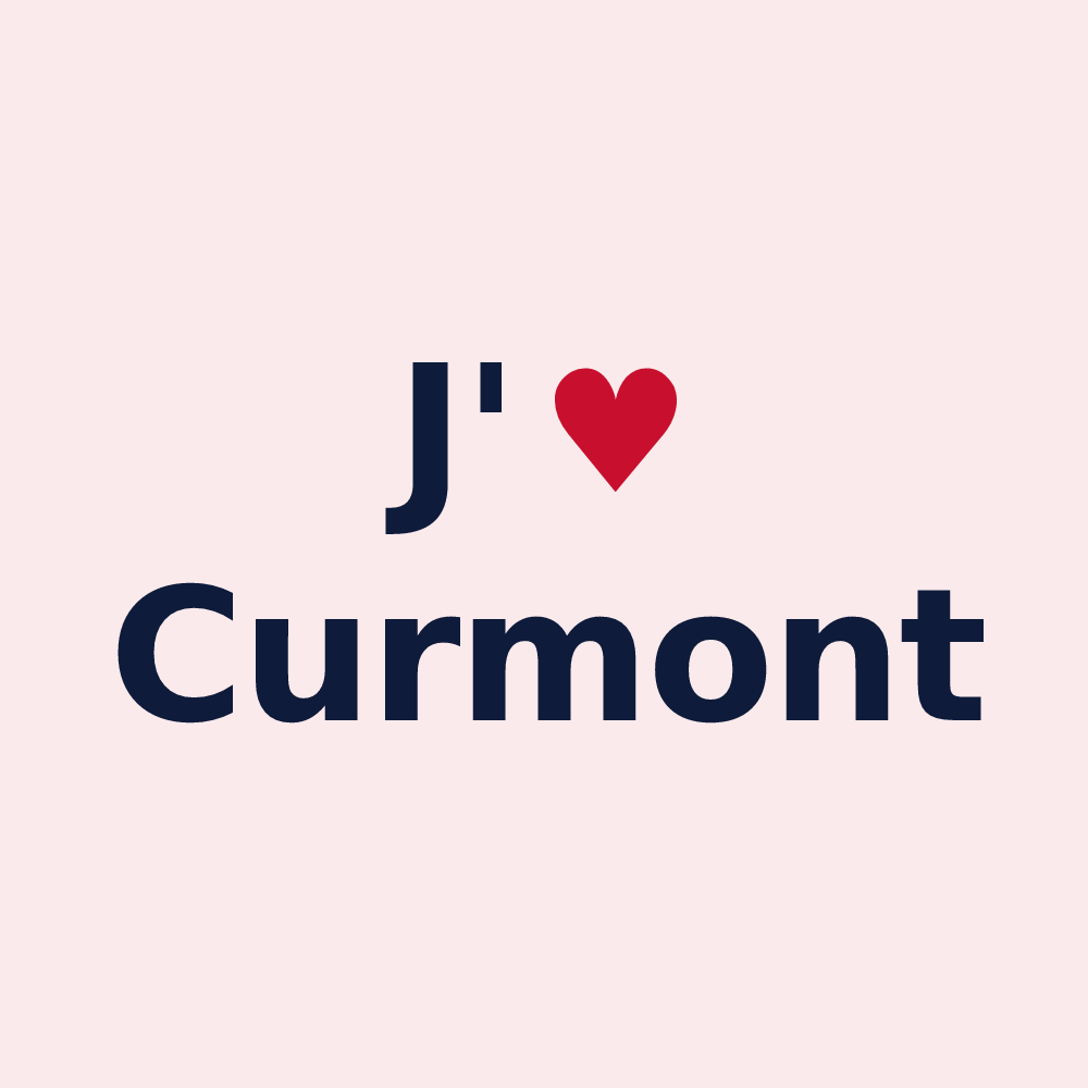 Magnet personnalisé Curmont — design J'aime Curmont