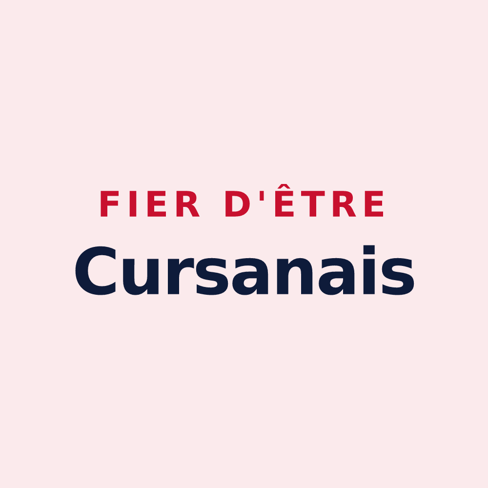 Magnet « Fier d'être Cursanais » — design pour Cursan