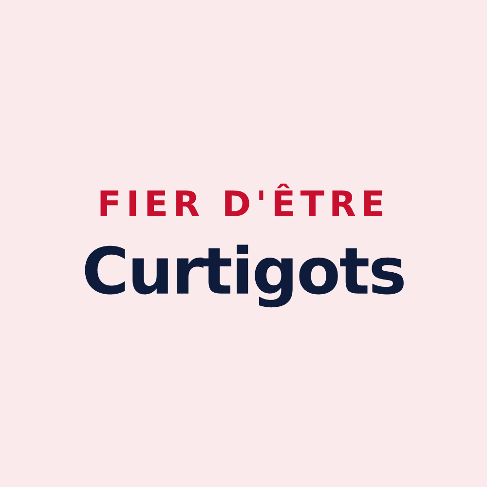 Magnet « Fier d'être Curtigots » — design pour Curtil-sous-Buffières