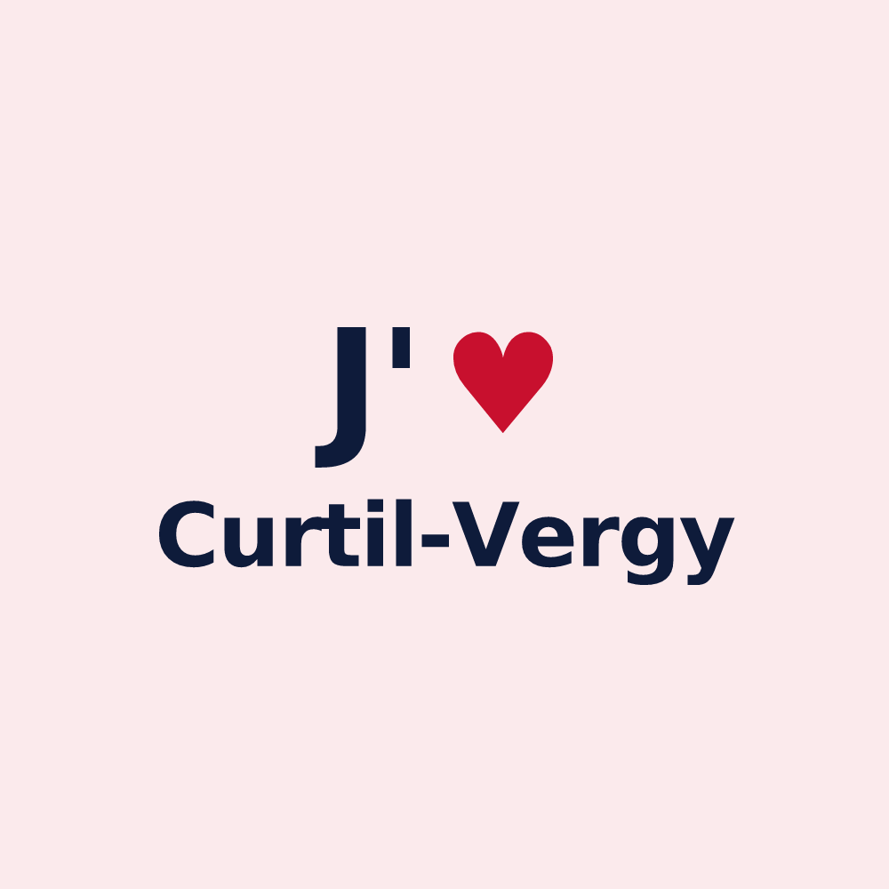 Magnet personnalisé Curtil-Vergy — design J'aime Curtil-Vergy