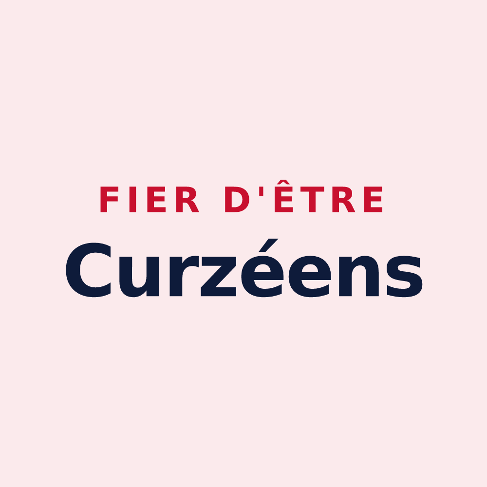 Magnet « Fier d'être Curzéens » — design pour Curzay-sur-Vonne